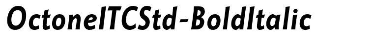 OctoneITCStd-BoldItalic