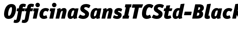 OfficinaSansITCStd-BlackItalic