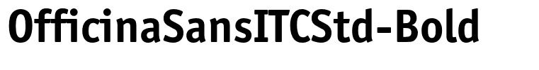 OfficinaSansITCStd-Bold