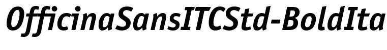OfficinaSansITCStd-BoldItalic