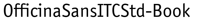 OfficinaSansITCStd-Book