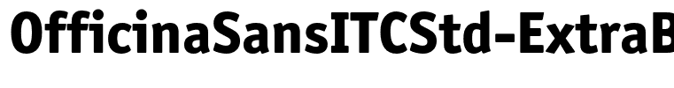 OfficinaSansITCStd-ExtraBold