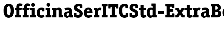 OfficinaSerITCStd-ExtraBold