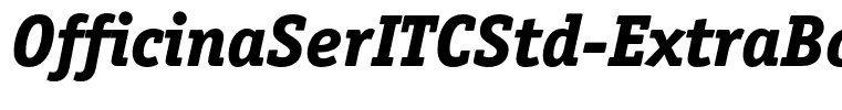 OfficinaSerITCStd-ExtraBoldIta