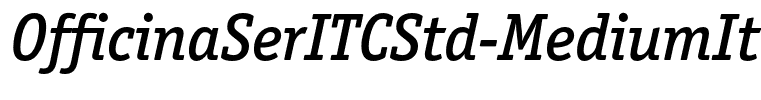 OfficinaSerITCStd-MediumItalic