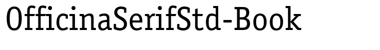 OfficinaSerifStd-Book