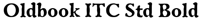 Oldbook ITC Std Bold