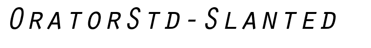 OratorStd-Slanted