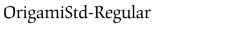 OrigamiStd-Regular