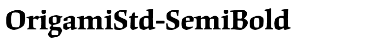 OrigamiStd-SemiBold