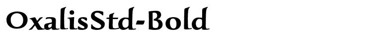 OxalisStd-Bold