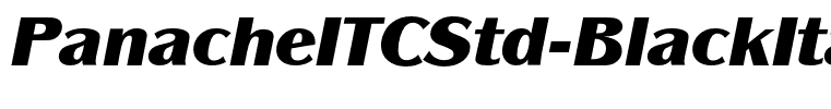 PanacheITCStd-BlackItalic