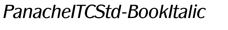 PanacheITCStd-BookItalic
