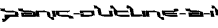 Panic-Outline-A-Italic