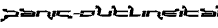 Panic-OutlineItalic