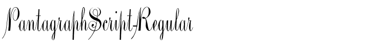 PantagraphScript-Regular