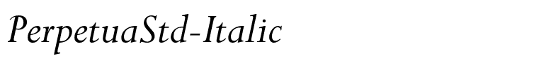 PerpetuaStd-Italic