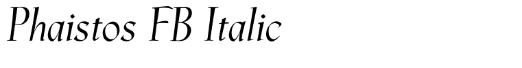 Phaistos FB Italic