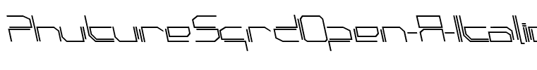 PhutureSqrdOpen-A-Italic