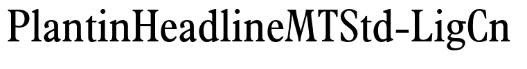PlantinHeadlineMTStd-LigCn
