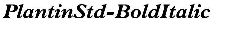 PlantinStd-BoldItalic