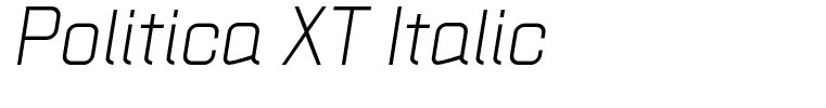 Politica XT Italic