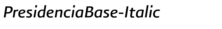 PresidenciaBase-Italic