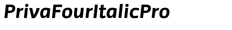 PrivaFourItalicPro