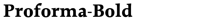 Proforma-Bold