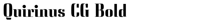 Quirinus CG Bold