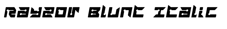 Rayzor Blunt Italic