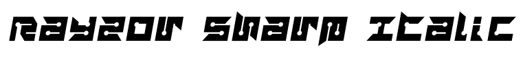 Rayzor Sharp Italic