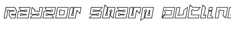 Rayzor Sharp Outline Italic