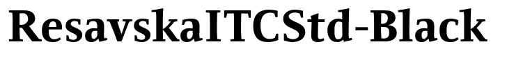 ResavskaITCStd-Black