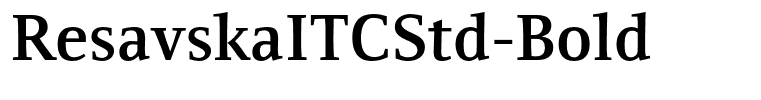 ResavskaITCStd-Bold