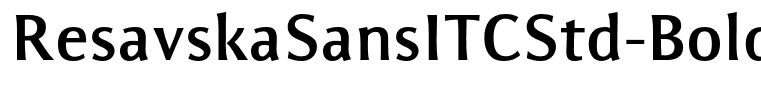 ResavskaSansITCStd-Bold