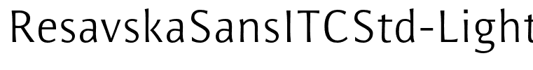 ResavskaSansITCStd-Light