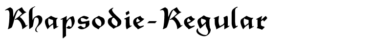 Rhapsodie-Regular