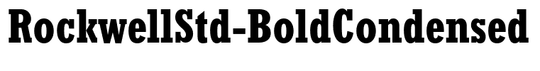 RockwellStd-BoldCondensed