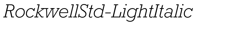 RockwellStd-LightItalic