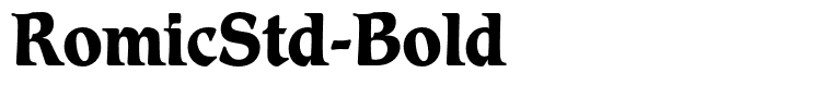 RomicStd-Bold