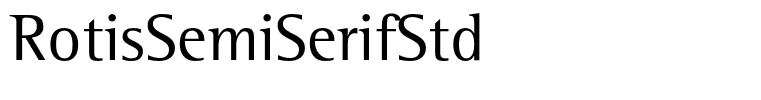 RotisSemiSerifStd