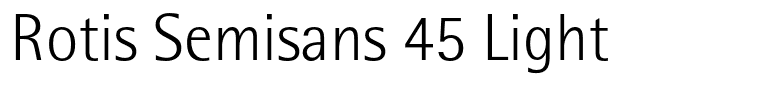 Rotis Semisans 45 Light