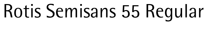 Rotis Semisans 55 Regular