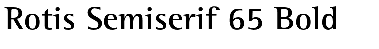 Rotis Semiserif 65 Bold