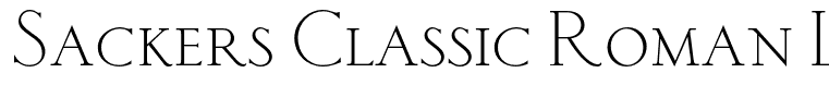 Sackers Classic Roman Light AT