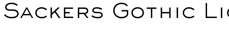 Sackers Gothic Light AT