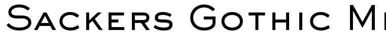 Sackers Gothic Medium AT