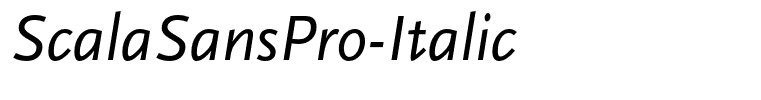 ScalaSansPro-Italic