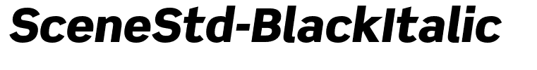 SceneStd-BlackItalic
